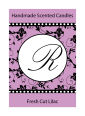 Custom Floral Pearls Small Rectangle Food & Craft Label